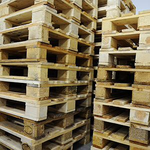 Wood Pallets For Sale Stored in Supplier's Warehouse